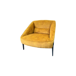 Elon Occasional Chair in Gold Velvet - Retro 70's