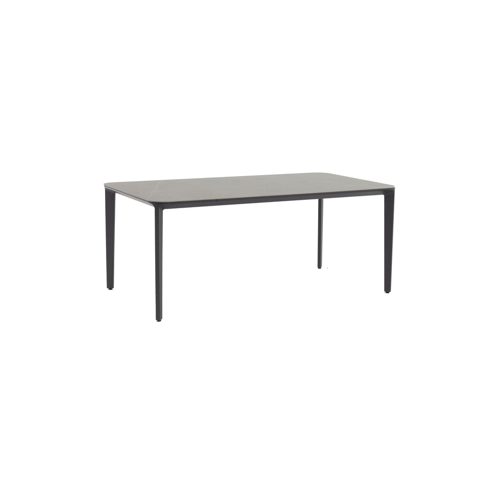 Faro Outdoor Table 180mm in powder coated aluminium with ceramic granite looking top