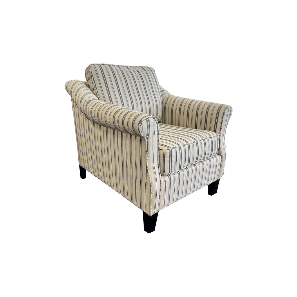 Flora Occasional Chair - NZ Made - Attitude Slate Fabric