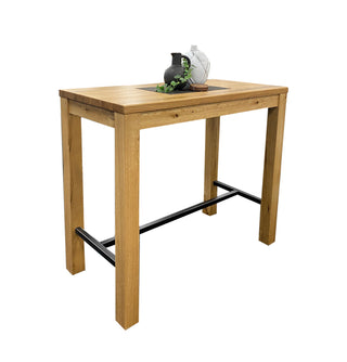 Florence indoor oak bar table