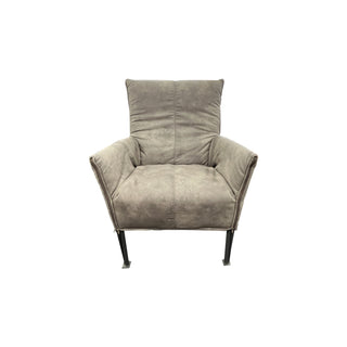 Hugo Steel Chair - NZ Made - Eastwood Dove Fabric