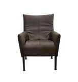 Hugo Steel Chair - NZ Made - Eastwood Java Fabric