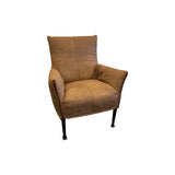 Hugo Steel Chair - Nz Made - Eastwood Tan Fabric