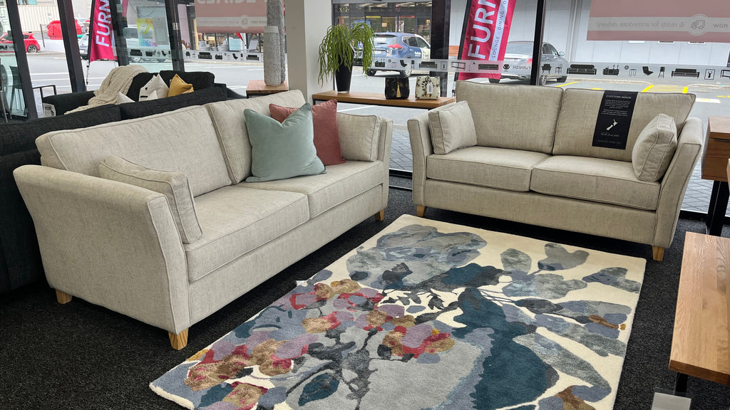 Atlanta 3+2.5 Seater NZ Made Lounge in Massimo Shell Fabric