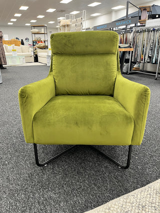 Trento Green Velvet Occasional Chair