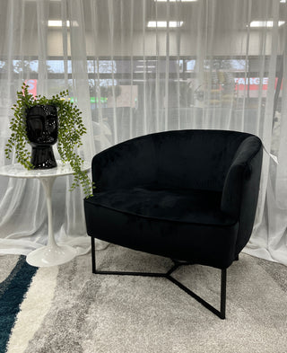 Crighton Occasional Chair - Black Velvet