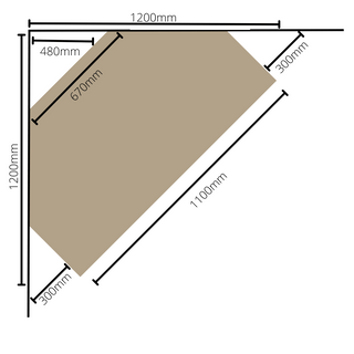 Imola Corner Unit Dimensions | FURNISH