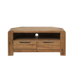 Imola Corner TV Cabinet - Solid Oak Oiled