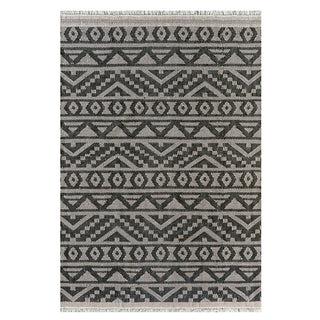 Indoor/Outdoor Rug - Sifiso (Polypropylene) - Black/Taupe - 160x230cm