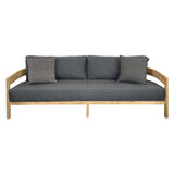 Kuta Outdoor 3-Seater Sofa - Solid Teak Timber