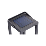 Lux Outdoor LED Lamp with Solar charging in Black powder coated aluminium