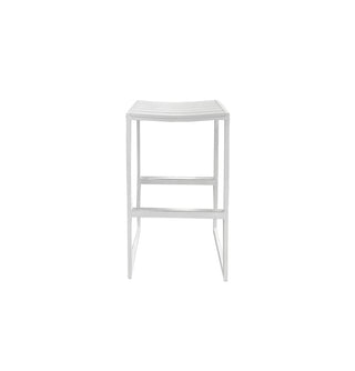 Luzon Outdoor Barstool - White Powder Coated Aluminium