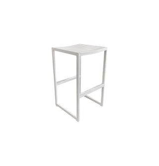 Luzon Outdoor Barstool - White Powder Coated Aluminium