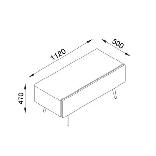 Manly Freestanding Entertainment Unit 1120 - High Gloss White