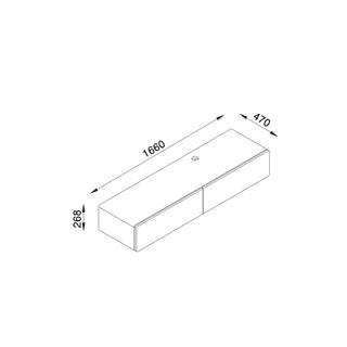 Bondi Floating Entertainment Unit Meassurements