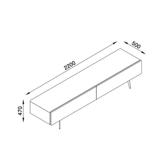 Manly Freestanding Entertainment Unit Dimensions