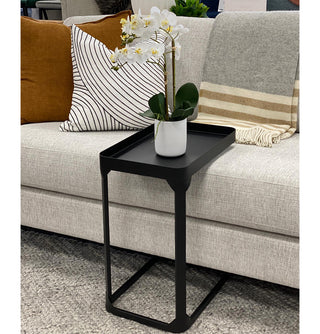 Metal Side Sofa Table - Black