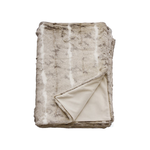 Throw - Gladstone - 100% NZ Wool - Ochre/Natural White