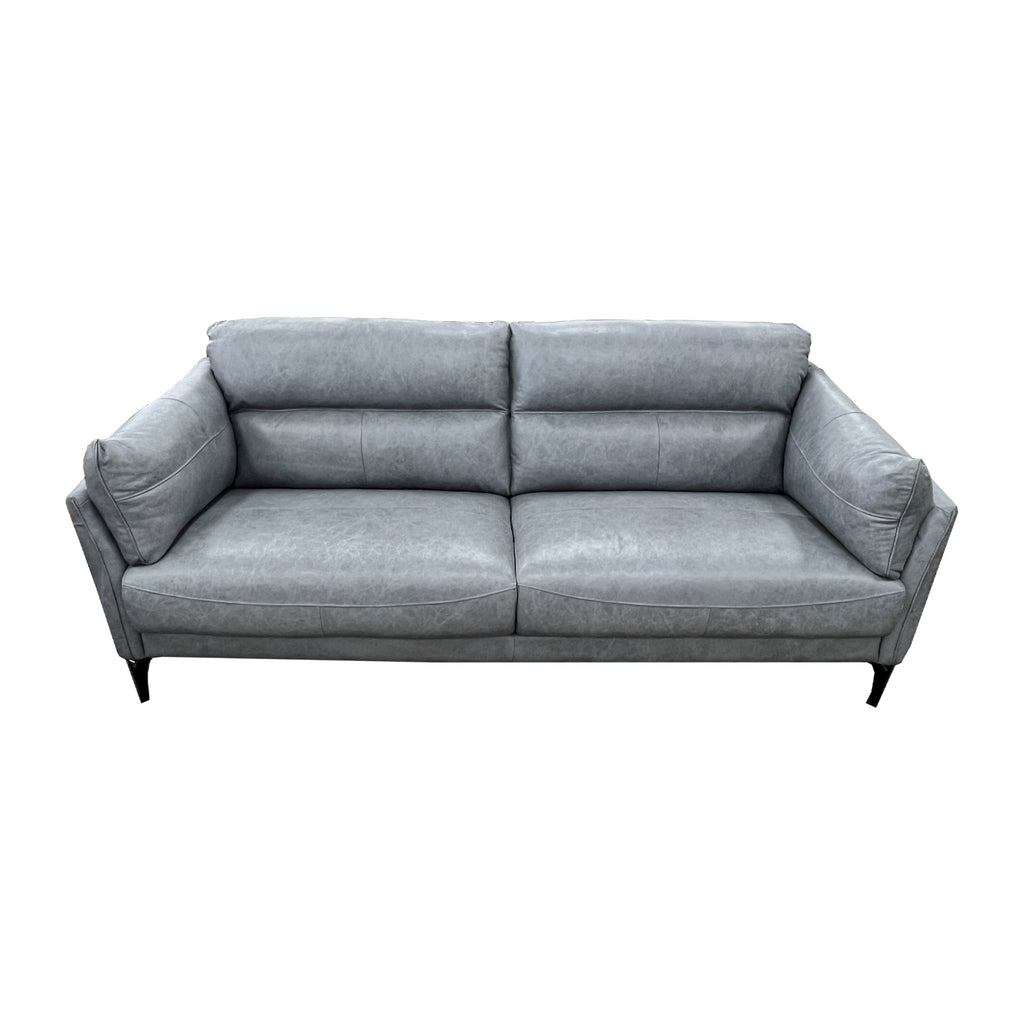 Musk 3 Seater Lounge Suite in Stella Grey Full Grain Leather