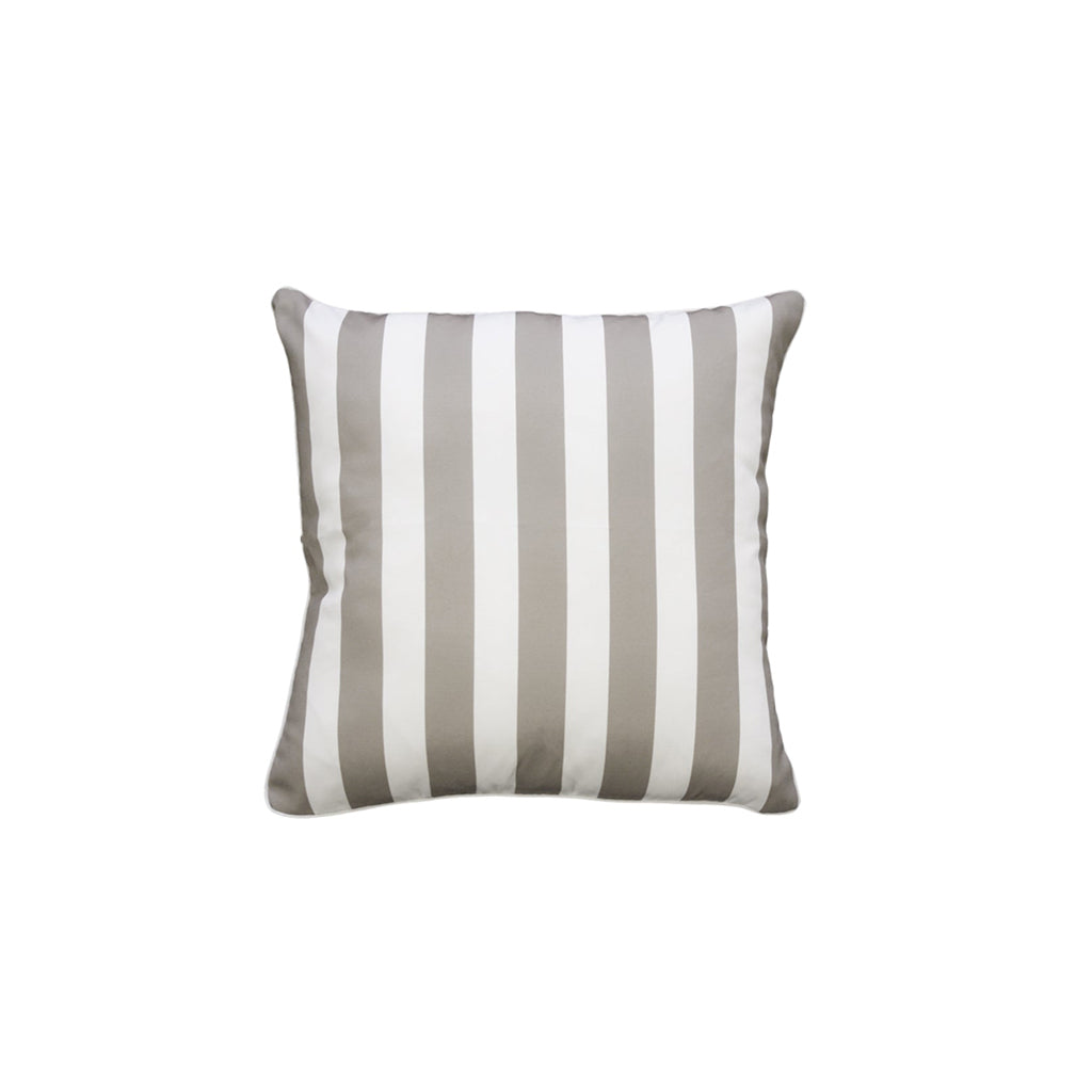 Outdoor Cushion - Branch Stripe - Taupe