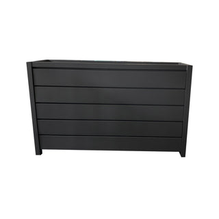 Outdoor Planter Box - Charcoal Powdercoated Aluminium