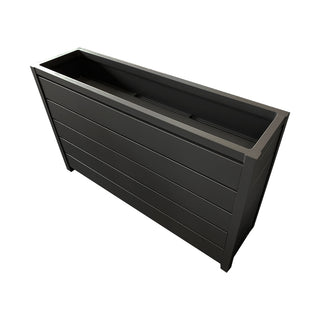 Outdoor Planter Box - Charcoal Powdercoated Aluminium