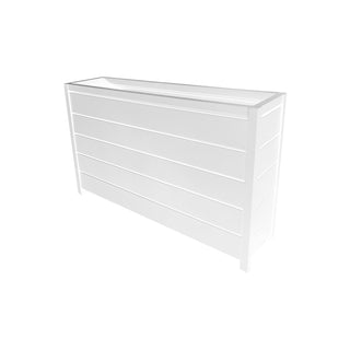 Outdoor Planter Box - White Powdercoated Aluminium 