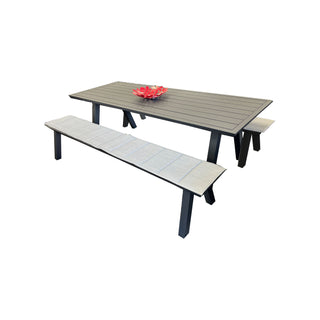 Perez Picnic Bench Seat - Charcoal