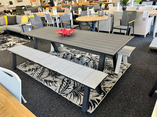 Perez Picnic Bench Seat - Charcoal