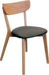 Pisa black oak chair