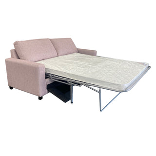 Raven Queen Bi-fold Sofabed - NZ Made - Jake Tea Rose Fabric