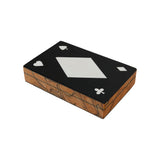 Resin Double Card Deck Box with 5 dice