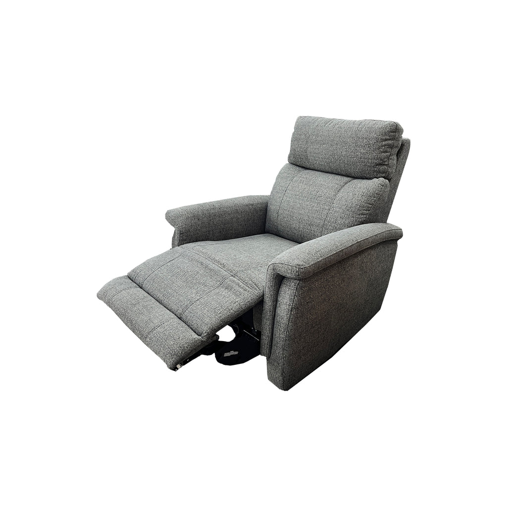 Salerno Electric Recliner with Adjustable Electric Headrest  - Urban Sofa - Graphite Fabric (New Model)