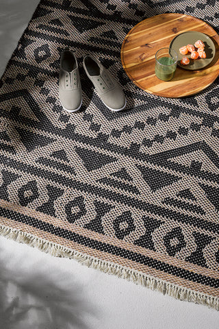 Indoor/Outdoor Rug - Sifiso (Polypropylene) - Black/Taupe - 160x230cm