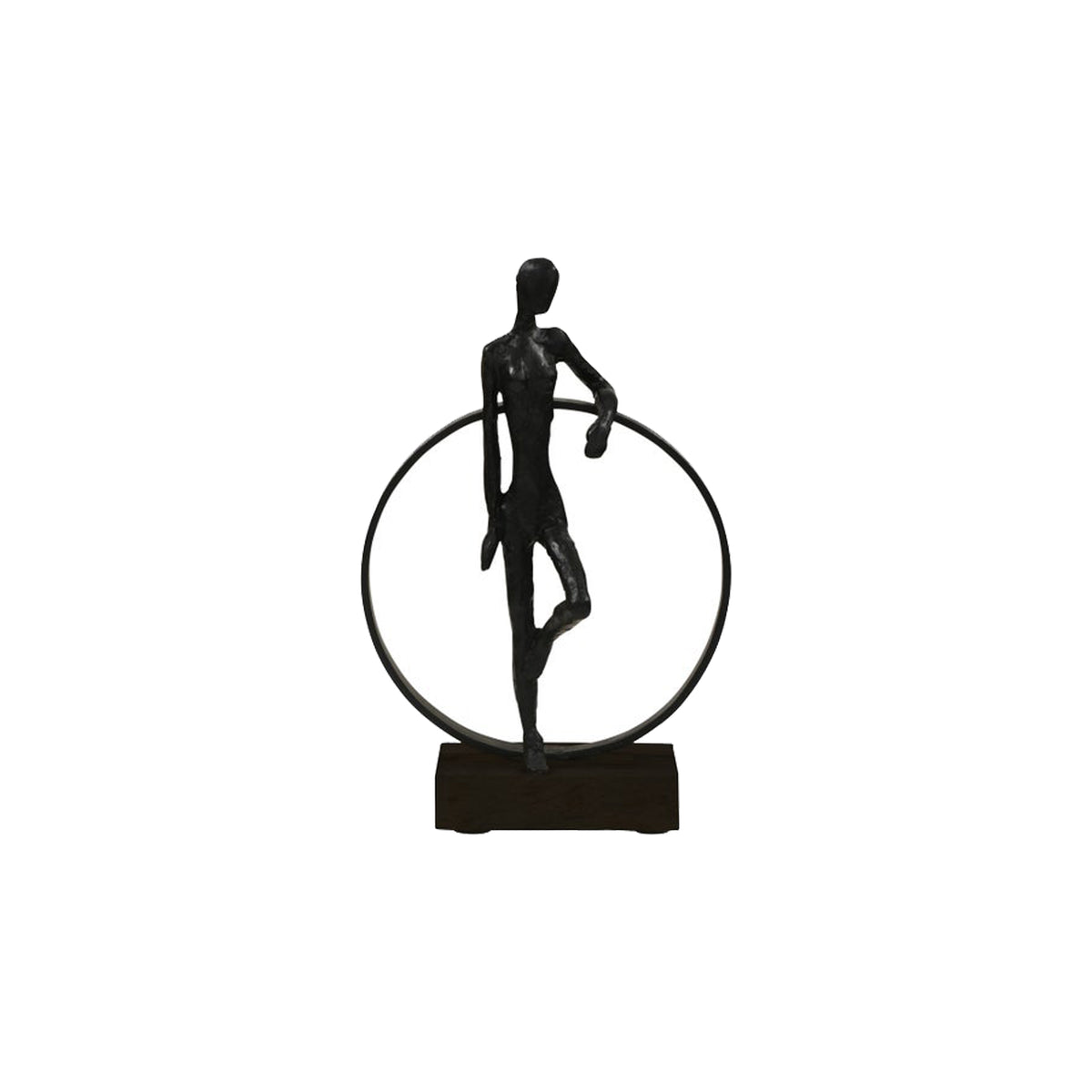 Standing Figure on Circle Modern Design