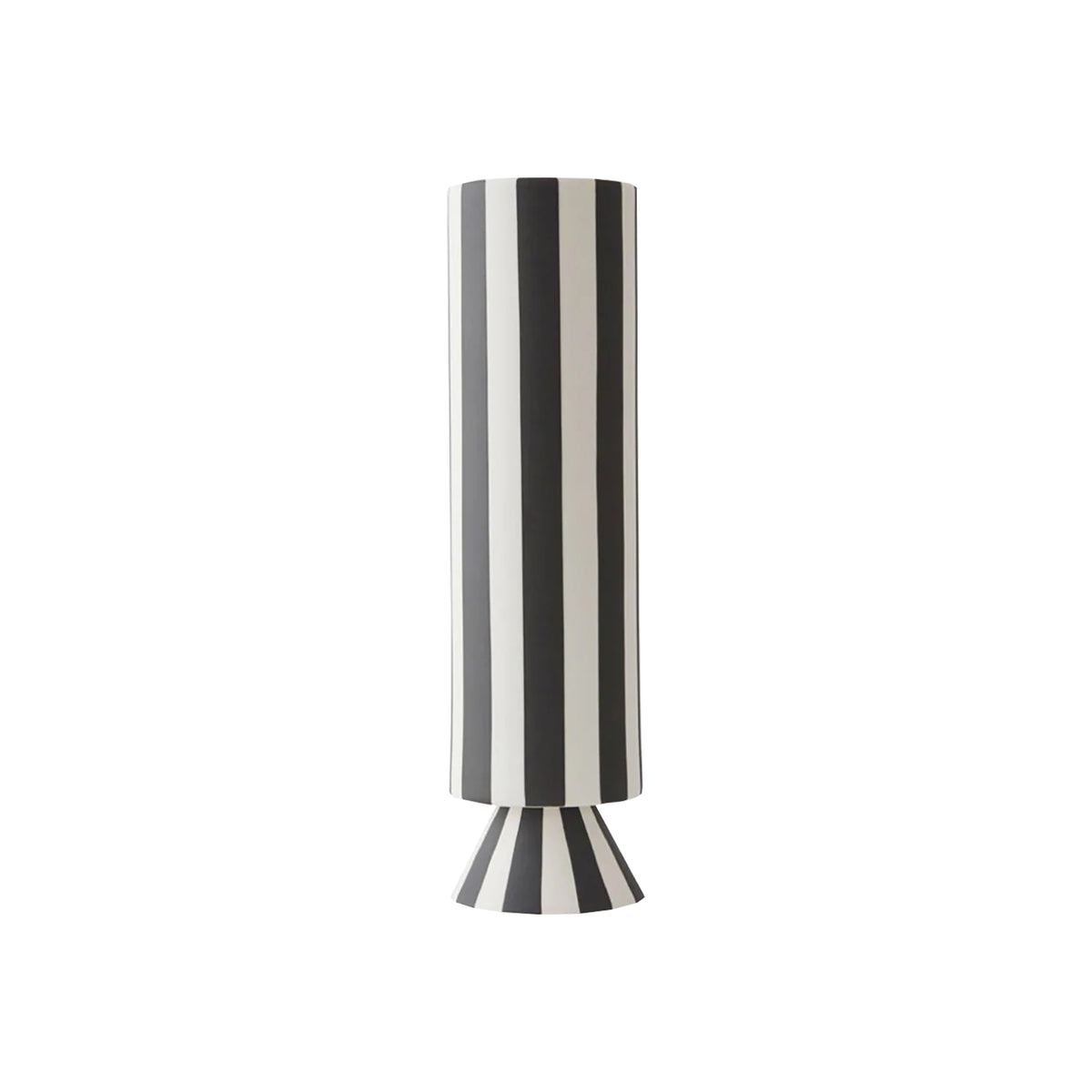 OYOY Toppu Vase - High - Black & White