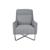 Trento Chair - Charcoal Urban Sofa Fabric - Black Leg