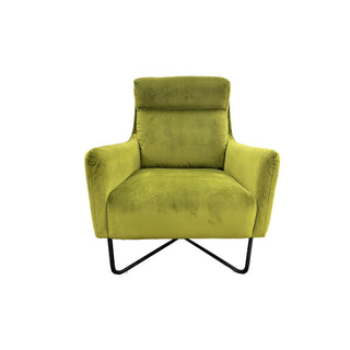 Trento Green Velvet Occasional Chair