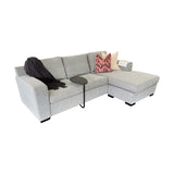 Westwood 3.5 Seater + Moveable Chaise - NZ Made - Jake Cement Fabric