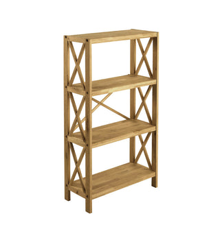 X-Shelf Unit w/4 Shelves - Oak Natural Oil