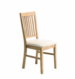 Modena Oak Dining Chair - Beige Fabric
