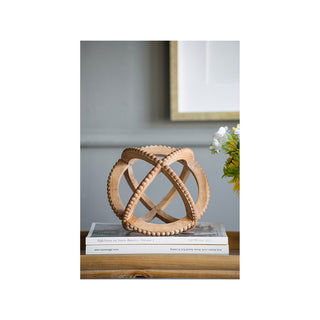 Beaded Wooden Decor Ball - Large