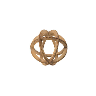Beaded Wooden Decor Ball - Small