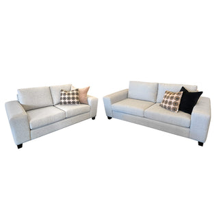 Boston in Loft Silverstreak fabric - 3 & 2 Seater