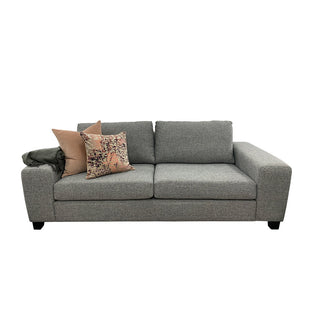 Boston 3str in Massimo Silver fabric