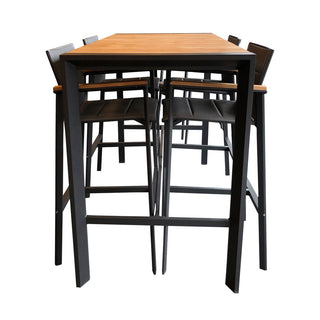 Copenhagen outdoor bar setting in charcoal