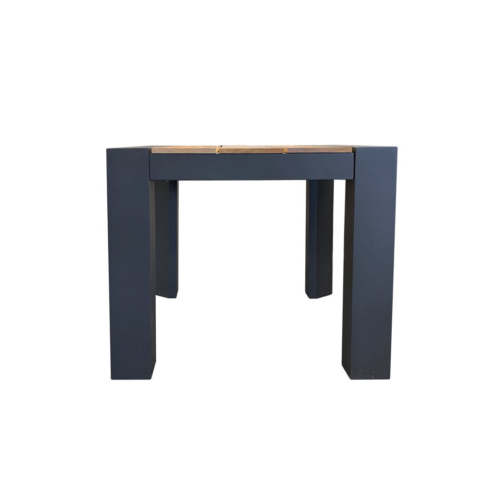 Copenhagen charcoal side table - timber and aluminium