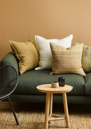 Cushion - Cassia With Feather Inner - Almond