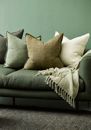 Cushion - Cassia With Feather Inner - Almond