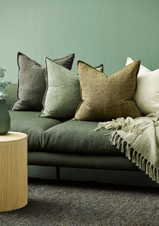 Cushion - Cassia With Feather Inner - Clove